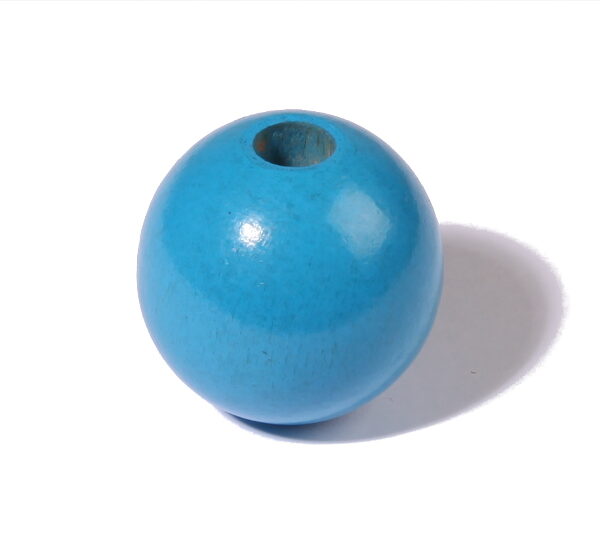 Clown - Blau lackierte Kugel