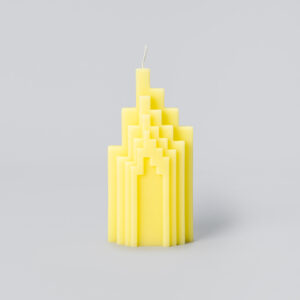Bougie "Flamme urbaine" jaune