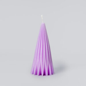 Bougie "Pyramerveilles" violet