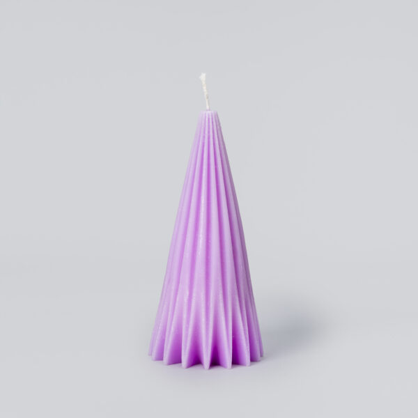 Bougie "Pyramerveilles" violet