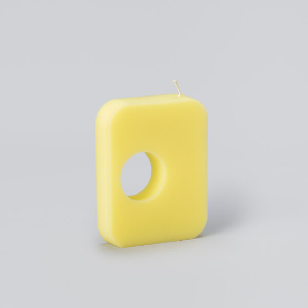 Bougie "Trou d'air" jaune