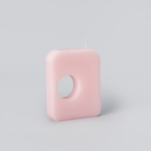 Bougie "Trou d'air" rose