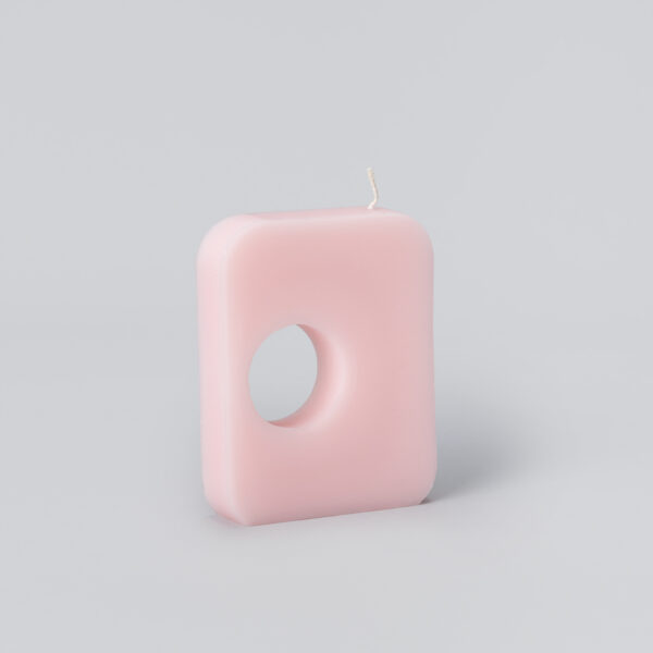 Bougie "Trou d'air" rose
