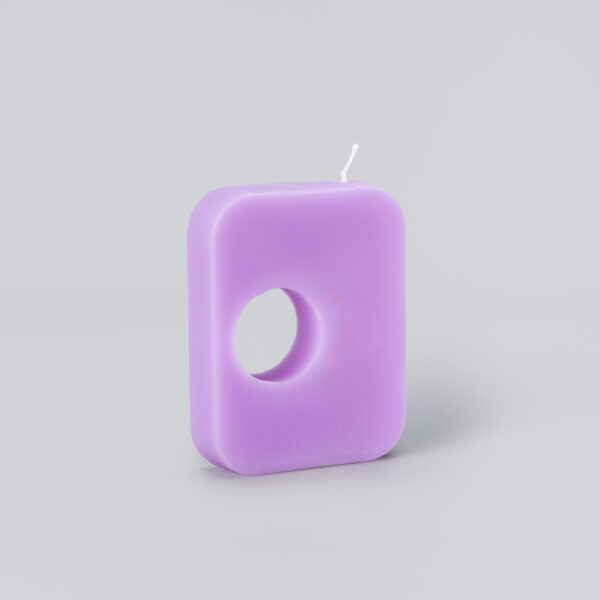 Bougie "Trou d'air" violet