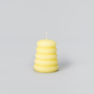 Bougie "Galet discret" jaune