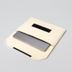 13" Laptop or Tablet Sleeve, Brown and White