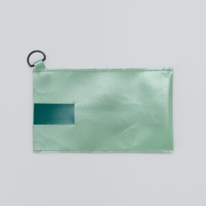 Pochette téléphone grande vert militaire, languette vert